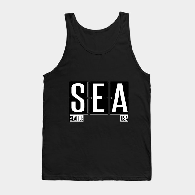 SEA - Seattle Washington Airport Code Souvenir or Gift Shirt Tank Top by HopeandHobby